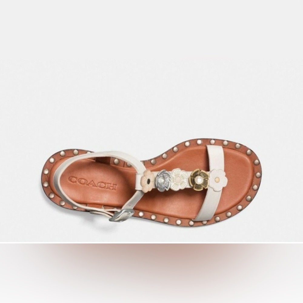 Coach Tea Rose sandals - Picture 2 of 3